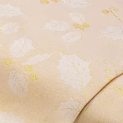 Jacquard "Ilex-Zweige" mit Glitzergarn, natur/gold
