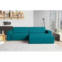99rooms Frodo Ecksofa Rechts Velours Türkis