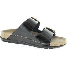 ROHDE Damen Pantolette Schnalle Memoryfußbett Rodigo-D 5877, Größe:41 EU, Farbe:Schwarz - 41