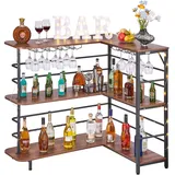 Vevor L-Förmige Hausbar 1200 x 900 x 1095 mm Holzwerkstoff