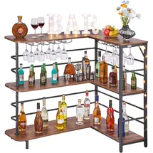 Vevor L-Förmige Hausbar 1200 x 900 x 1095 mm Holzwerkstoff
