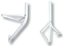 Standfuß / Wandhalter für Torodial T90 Antenne hellgrau