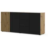 BIM Furniture Auris 180 x 82 x 42 cm Beige / Schwarz