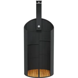 vidaXL Gartendusche 100x100x241,5 cm schwarz