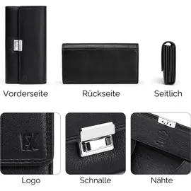 Fomax Kellner Geldbörse Unisex Portemonnaie schwarz