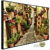 Papermoon Gasse in Spello Umbrien 600 W bunt
