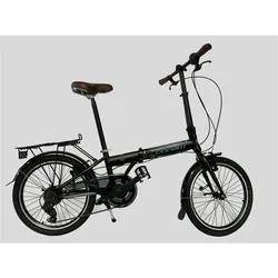 20 Zoll Alu Faltrad Klapprad Shimano 7Gang-Schaltung Quick-Fold-System Klappfahrrad Schwarz-Blau