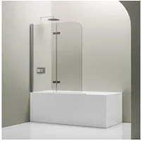 Bernstein Badewannenaufsatz Ex201 – Badewannenfaltwand Und -scheibe Aus 6 mm Glas – 120 x 0,6 cm