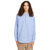 Element Button Down Regular Oxford Langarmhemd Blau L