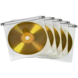 Hama 51176 CD/DVD Doppel-Schutzhüllen 50er Pack  weiß