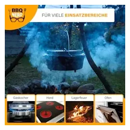 bbq-nerd Dutch Oven Starter 3,1 l Gusseisen