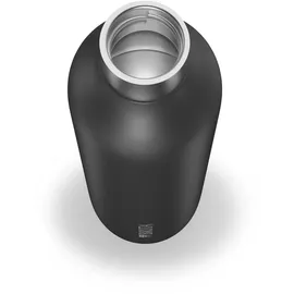 Brita sodaTRIO Edelstahlflasche schwarz groß – -Hilfsmittel Karbonisiererflasche (118440)