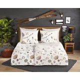 Muller Textiles good morning Bettwäsche Mirre Sand Baumwolle, B/L: ca. 135x200 cm - sand