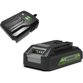 Greenworks 24V Akku Ladegerät Universal für 2Ah Lithium-Ionen Akku