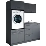 laundreezy Mehrzweckschrank-Set 168 x 238 x 68 cm Grau