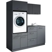 laundreezy Mehrzweckschrank-Set 168 x 238 x 68 cm Grau