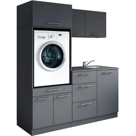 laundreezy Mehrzweckschrank-Set 168 x 238 x 68 cm Grau