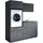laundreezy Mehrzweckschrank-Set 168 x 238 x 68 cm Grau