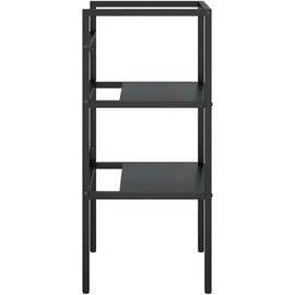 vidaXL Badezimmer Waschtischgestell 40 x 83 x 38 cm Schwarz