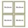 Schipper Bilderrahmen Quattro gold 18x24 cm 4er Set