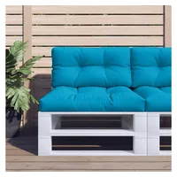 VidaXL Palettenkissen Hellblau 80x40x12 cm Stoff