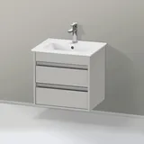Duravit Waschtischunterschrank 2 Auszüge 50 x 48 x 41,2 cm Betongrau Matt