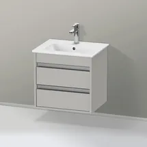 Duravit Waschtischunterschrank 2 Auszüge 50 x 48 x 41,2 cm Betongrau Matt