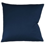 fleuresse Kissenbezug Satin 80 x cm Blau Nachtblau