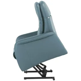 Hukla Relaxsessel Tobias Leder 75 x 102 x 88 cm Blau elektrisch
