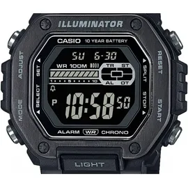 Casio Digitaluhr Armbanduhr digital MWD-110HB-1BVEF - Schwarz/Schwarz