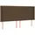 vidaXL Boxspringbett mit Matratze & LED Dunkelbraun 180x200 cm Stoff