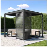 MIRADOR Lamellenwand für Pergola 1 Stück 0,93 x 2,36 x 0,06 m Anthrazit