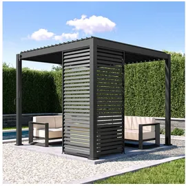 MIRADOR Lamellenwand für Pergola 1 Stück 0,93 x 2,36 x 0,06 m Anthrazit