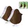 NORTHPOINT Naturgeräusche Box Vogel Sound Box Echtholz Bewegungsmelder Sound Sensor Timer USB-C (2er-Set Nussholz)