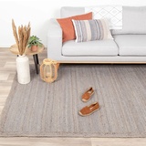 FRAAI Jute Teppich - Fair Grau 190x290cm - Jute - Flachgewebe - Einfarbig - Boho, Modern - Wohnzimmer, Esszimmer, Schlafzimmer - Carpet