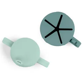 Done by Deer Peekaboo Snack & Trinkbecher-Set Deer Friends, Blau