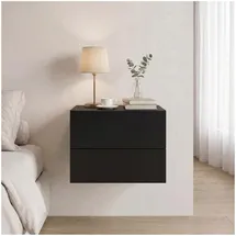 CARO-Möbel Nachtschrank ANNI 42 x 29 x 30 cm Schwarz