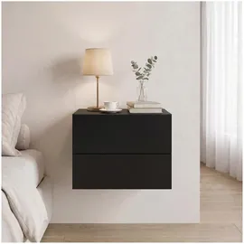 CARO-Möbel Nachtschrank ANNI 42 x 29 x 30 cm Schwarz