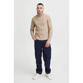 11 Project Rollkragenpullover 11 PROJECT "Rollkragenpullover PRJamelio", Herren, Gr. XL, beige (humus), Obermaterial: 70% Baumwolle CO recyc.. 30% Polyester Pol. recyc.., Pullover Rollkragenpullover