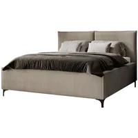 Mirjan24 Polsterbett Leon Cord, Doppelbett mit Bettkasten, Ehebett, Gasdruckfeder,