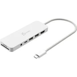 j5create USB-C-Multi-Port-Hub mit 60W Stromversorgung - USB-C Multi-Port Hub (With PD)
