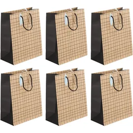 eurowrap Clairefontaine 28794-2C - Geschenktüte L, ideal für Ihre Geschenke, 26,5x14x33 cm, 210g, 1 Stück, Recycling Kraftpapier, Minimalist