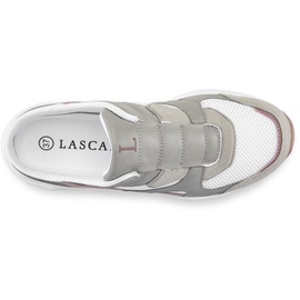 LASCANA Slip-On Sneaker Damen weiß-grau-rosé Gr.42