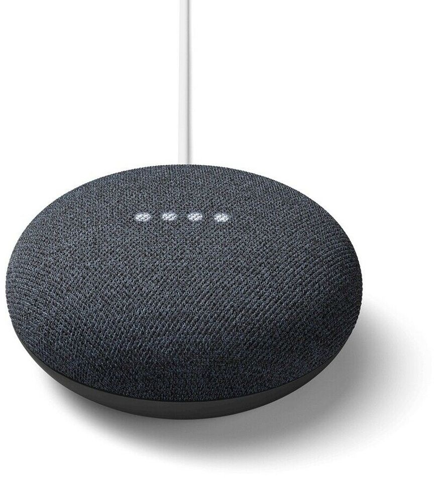 Google Nest Mini - Smarter Lautsprecher mit Sprachsteuerung - Carbon