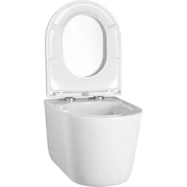 CORNAT Wand-WC mit WC-Sitz Weiß