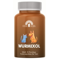 ADEMA NATURAL® WURMIXOL - Wurmmittel - Wurmkur - für Hunde & Katzen (Hund, Katze) - 30 Presslinge