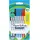 Paper Mate Kilometrico Kugelschreiber lange Schreibdauer mit mittlerer Spitze (1,0 mm) schwarz/blau/rot 8 Stück