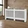ECD Germany Heizkörperverkleidung Landhausstil 152x19x82 cm Weiß