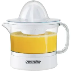 Mesko MS 4010 Elektrische Zitruspresse 60W 0,5l weiß 2 Presskegel Saftpresse Entsafter Orangenpresse