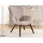 S-Style Lounge-Sessel Cordstoff 71 x 96 x 86 cm Rosa mit Hocker